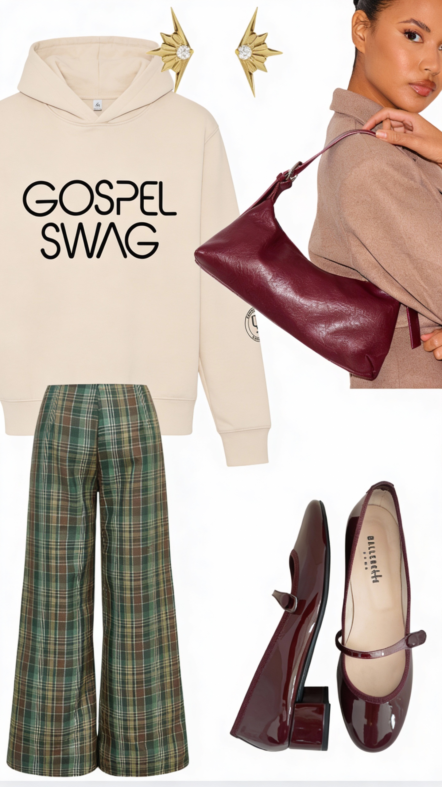 Trendy church outfit inspiration featuring modern faith-based style